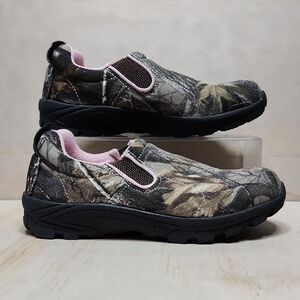 Natural Reflections Camouflage Pink Slip-On Flats Women’s Size 6.5 Fabric Upper